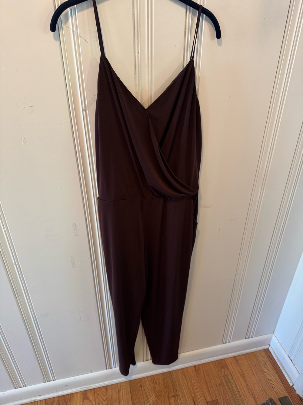 1. State Wine Sleeveless Wrap-Front Jumpsuit